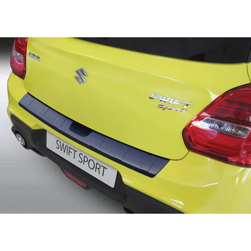 RGM ABS Rear bumper protector compatible with Suzuki Swift Sport 4/2018- 'Ribbed' Black