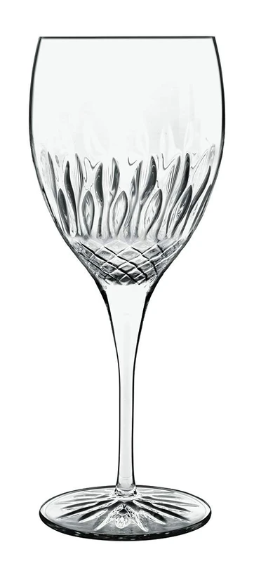 Luigi Bormioli Red Wine Glasses Set of 4 - Diamante Crystal Wine Glasses 520ml, Ultra Clear & Durable Dishwasher Safe Glassware with Titanium Reinforced Stems, Gift Box Included, Made In Italy