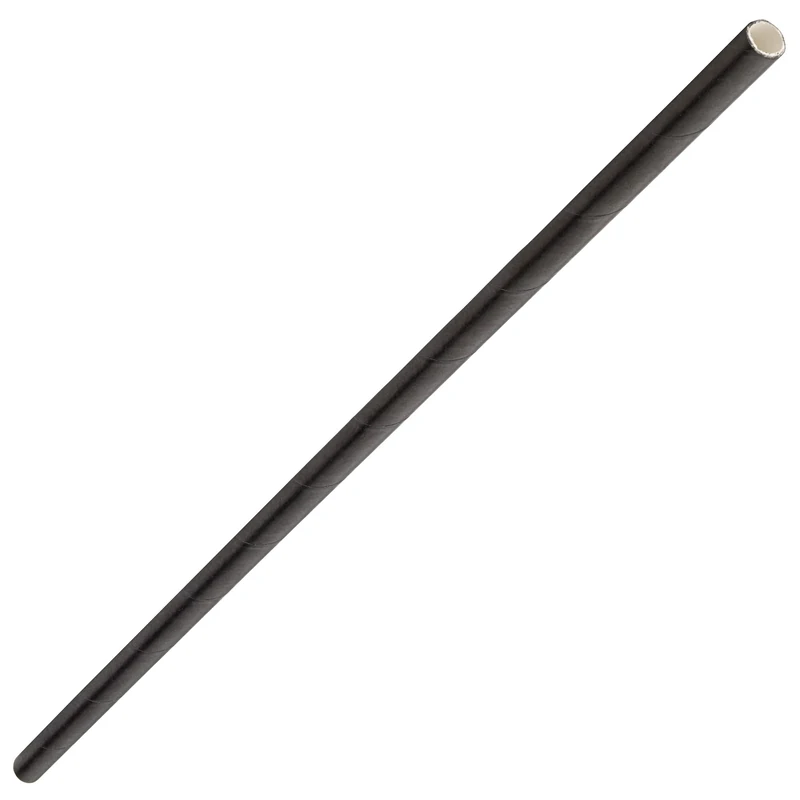 Paper Bottle Straws Black 10.5inch - Case of 6000 - Eco-Friendly Paper Straws, Extra Long Straws