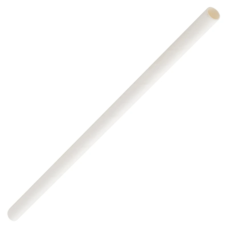 Paper White Cocktail Straw 5.5" (14cm) 5mm Bore