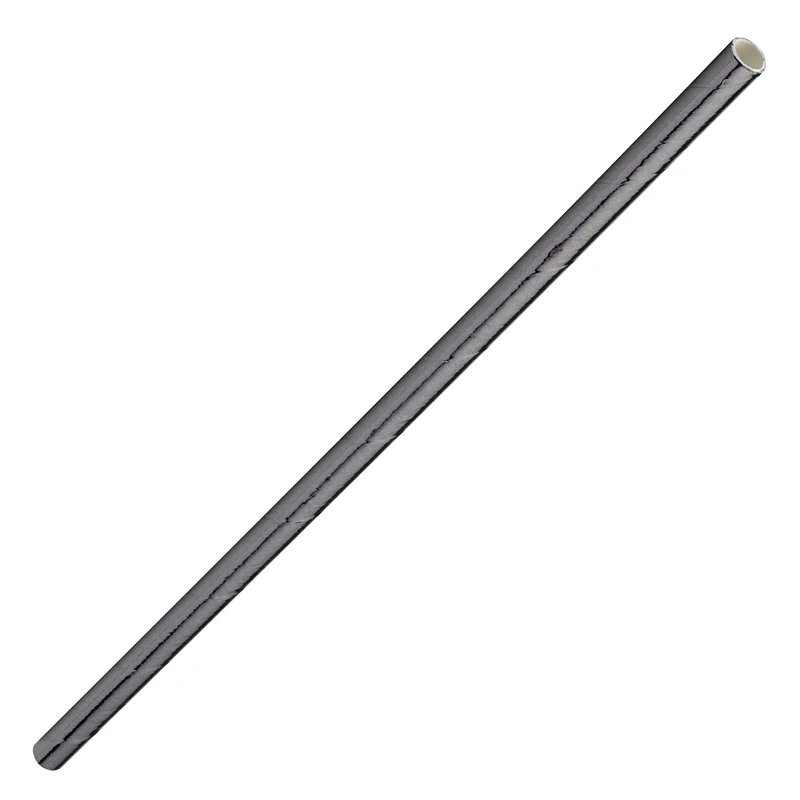 Utopia Gunmetal Metallic Paper Straws 8inch - x 6000 - Eco-Friendly Paper Straws, Paper Drinking Straws