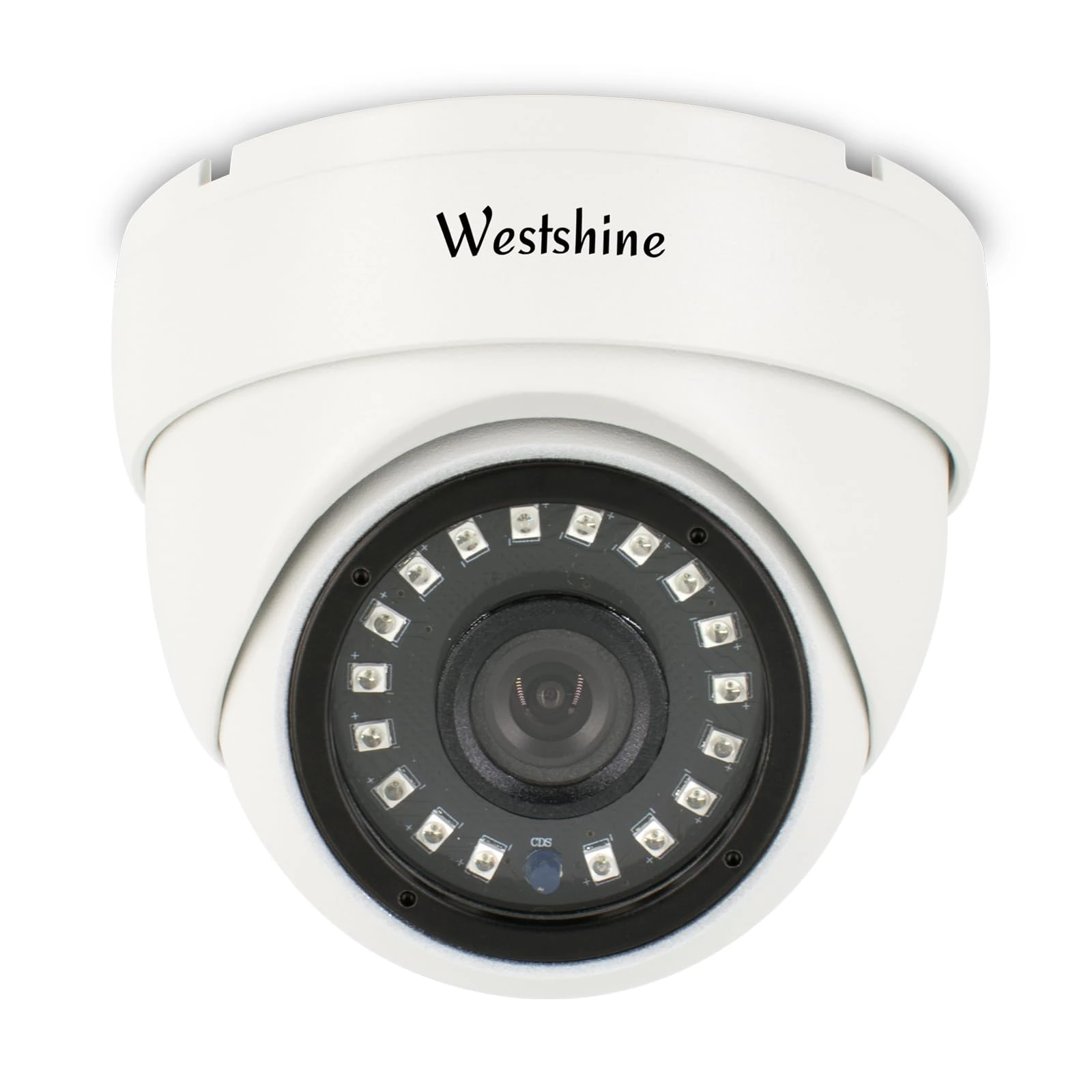 WESTSHINE Super HD 5MP Metal Wide Angle Dome Security Camera Analog, 4-in-1 for TVI/CVI/AHD/CVBS 960H DVR, Indoor/Outdoor Use (Power Supply and Coaxial Cable Sold Separately) lens 2.8mm 5MP