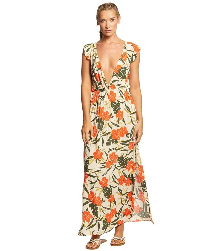 VINCE CAMUTO Tropical Bloom Cover Up Dress
