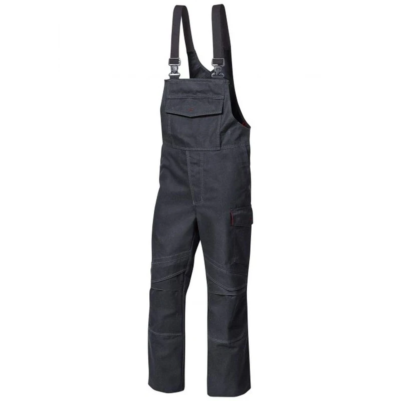 BP 2232-881-85 Weatherproof Trousers, Zip-In High Back With Extra-Wide Detachable Straps, 350,00 G/M², Warning Orange, Size Sn - Image 1
