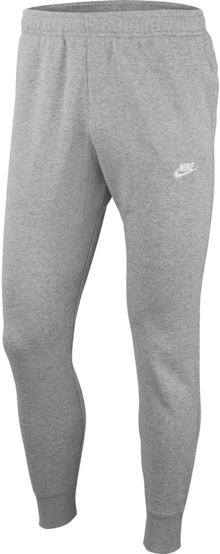 NIKE Men's M Nsw Club Jggr Ft Sport Trousers, Dk Grey Heather/Matte Silver/(White), XL UK