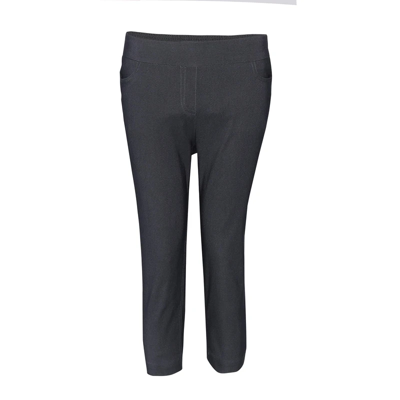 SLIM-SATION Women's Capri, Color Charcoal, Size 16