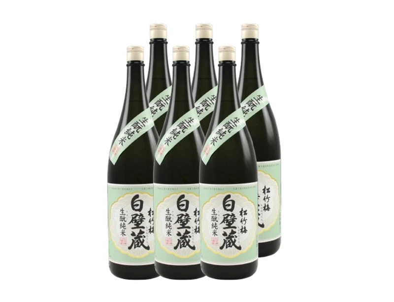 Shirakabegura Kimoto Junmai Sake 1.8L 15.5% (Pack of 6)