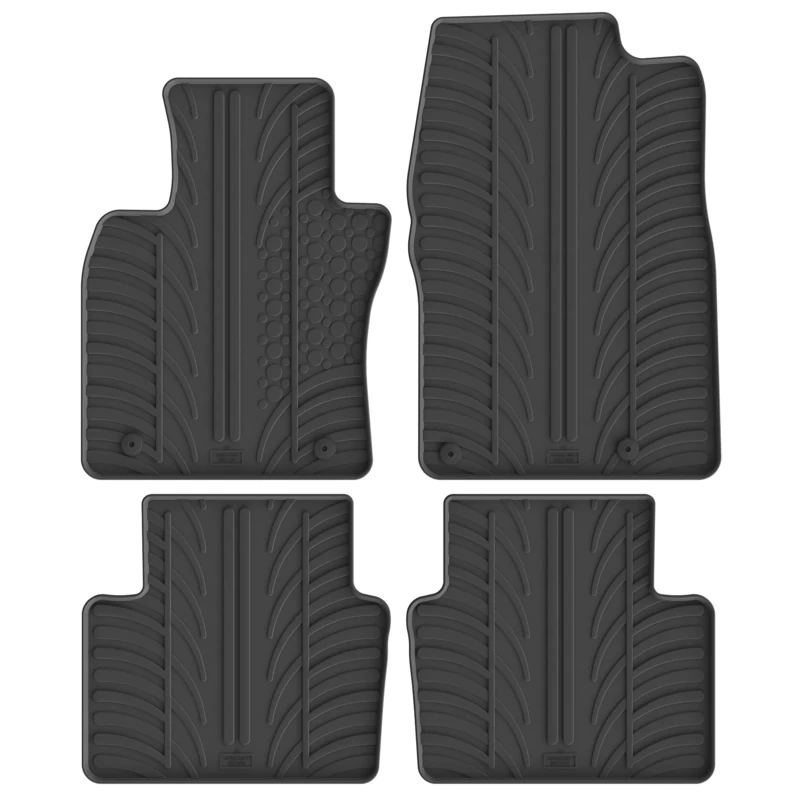 Gledring Rubber car mats set LHD compatible with Mazda 3 2/2019- (T profile 4-pieces + mounting clips)