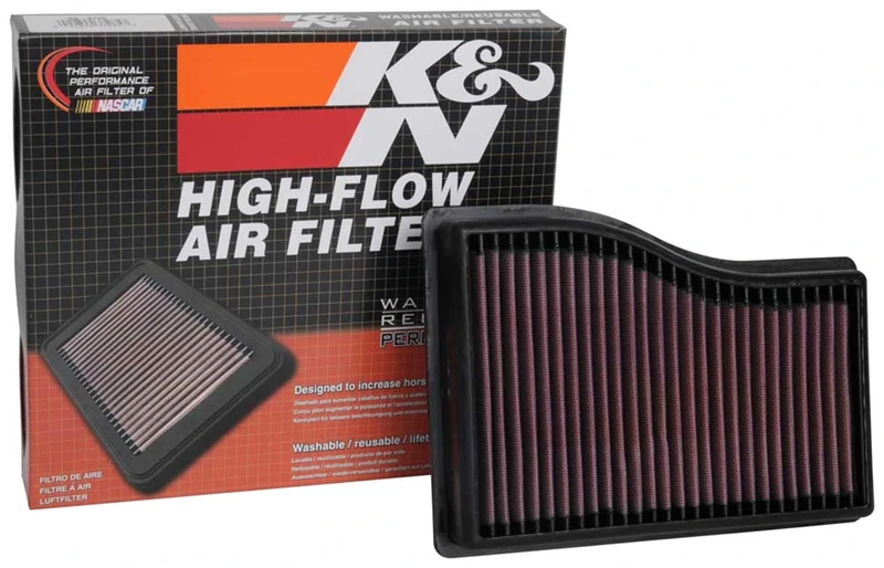 K&N Engine Air Filter: High Performance, Premium, Washable, Replacement Filter: Compatible with 2018-2019 MERCEDES BENZ (A160, A180, A200, B160, B180, B200), 33-3132, Rot
