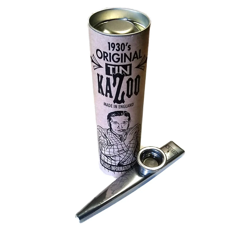 GEWA Kazoo 20 pieces in a box, silver metal, individually packed