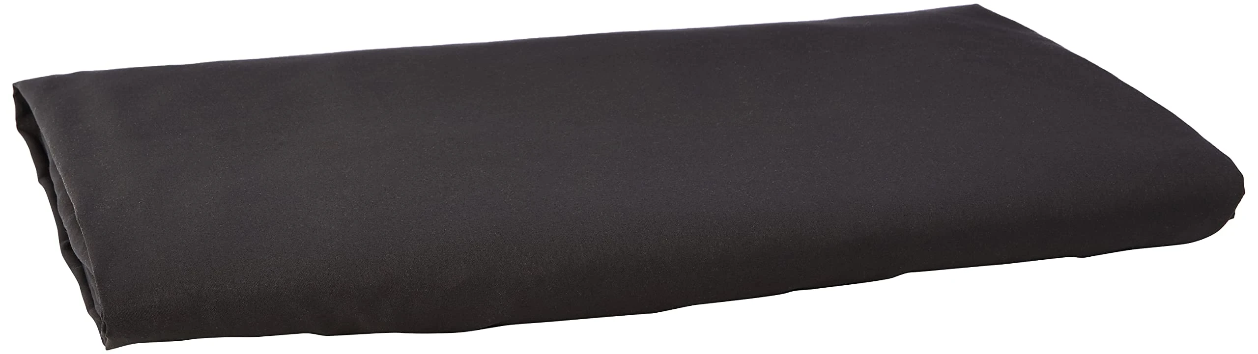 Amazon Basics Microfiber Flat Sheet, 275 x 275 cm, Black, Solid