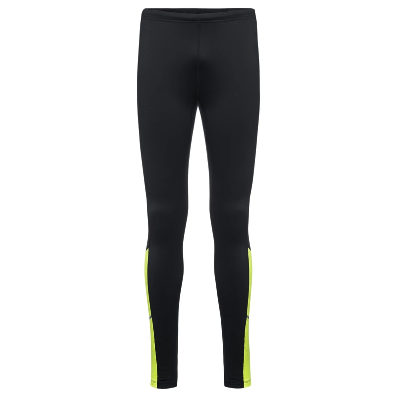 GORE WEAR Mens R3 Tights, Black/Neon Yellow, M EU