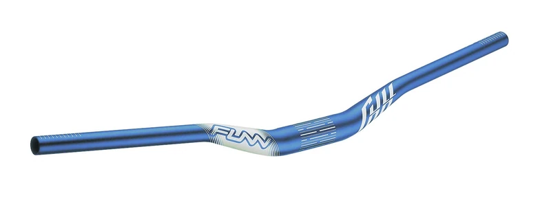 Funn Full On Mountain Bike Handlebar with Bar Clamp 35mm and Width 785mm, Tough and Lightweight Alloy Riser Handlebar for MTB, BMX and Road Bike, Rise 30mm MTB Handlebar (Blue)