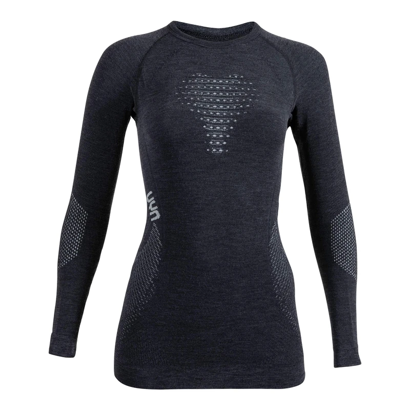 UYN U100121 FUSYON Cashmere UW LG_SL. T-Shirt Women's Gray Stone/Pearl XL