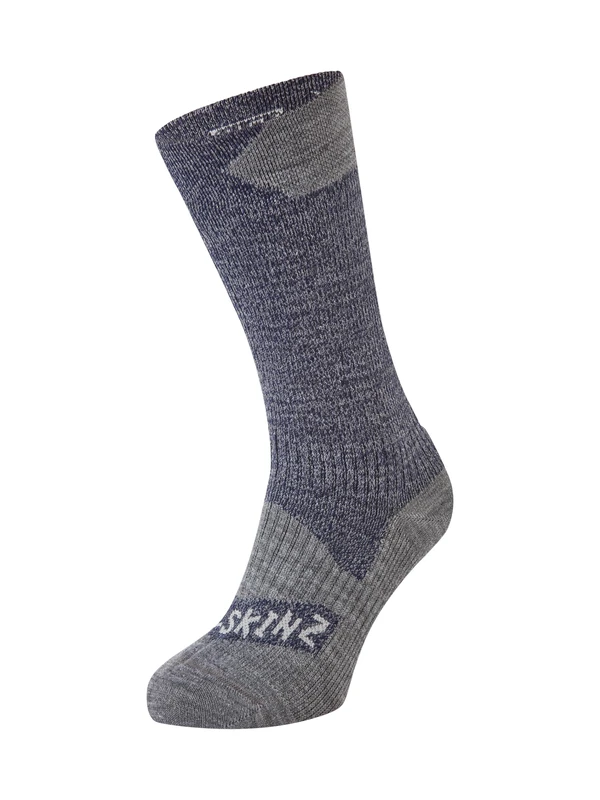 SEALSKINZ | Raynham | Unisex Waterproof All Weather Mid Length Sock | Running, Trekking, Camping & Everyday Use | Merino Wool Lining | 4-Way-Stretch