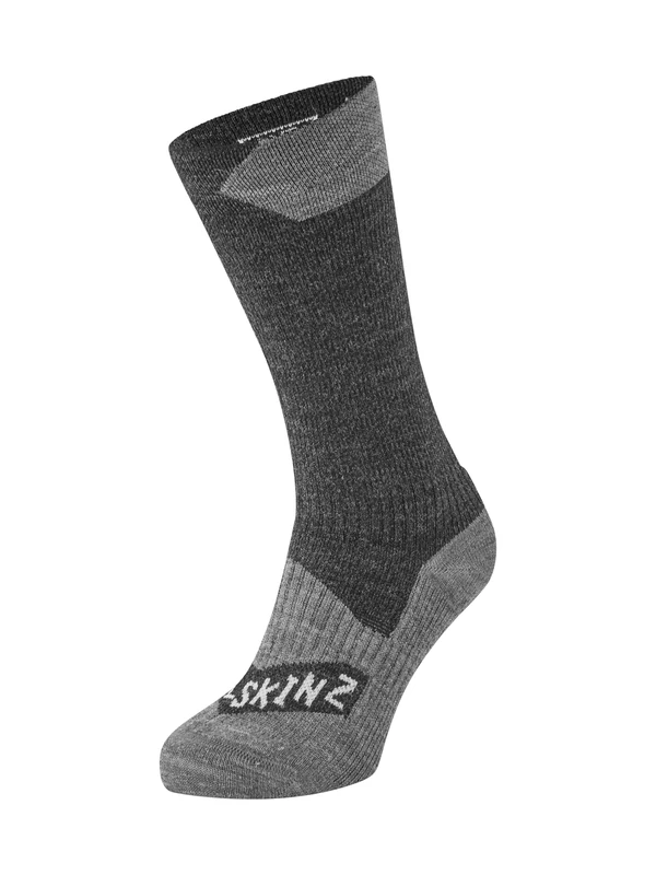 SEALSKINZ | Raynham | Unisex Waterproof All Weather Mid Length Sock | Running, Trekking, Camping & Everyday Use | Merino Wool Lining | 4-Way-Stretch