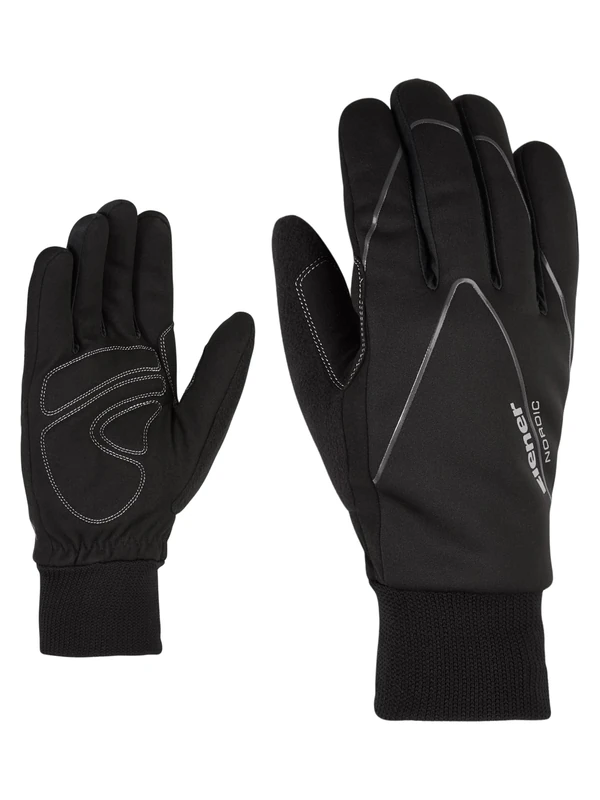Ziener Unico Crosscountry Crosscountry Ski/Outdoor/Functional Gloves, Unisex, 808264, Black, 7.5 (EU)
