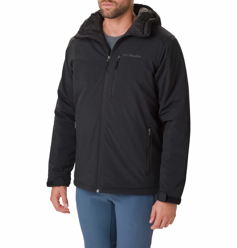 Columbia Men's Gate Racer Softshell, Softshell Jacket, Black, Size L