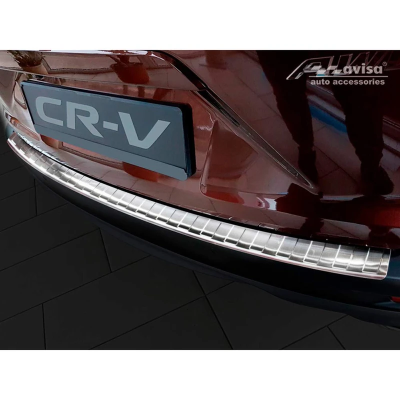 Avisa Stainless Steel Rear bumper protector compatible with Honda CR-V (CW) 2018-2023 'Ribs'