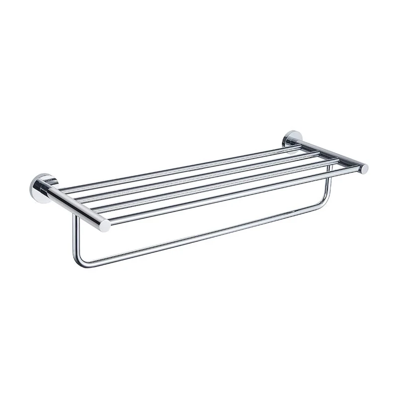 GRIFEMA IBIZA-G30124 Wall Mounted 60cm Bathroom Shelves, Silver Towel Rack, Chrome