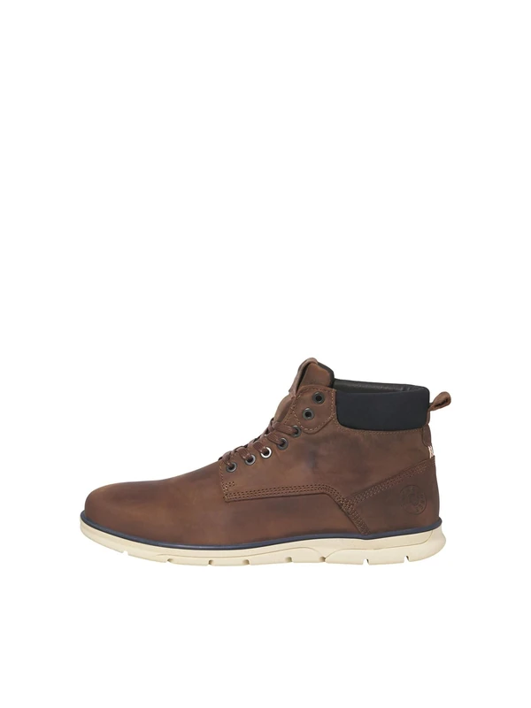 JACK & JONES Jfwtubar Leather Brandy STS, Men’s Chukka Boots, Brown, 10 UK (44 EU)