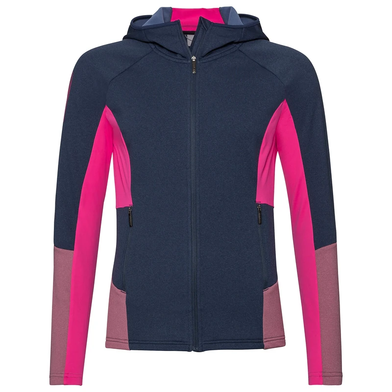 HEAD Women Madelyn Fz Midlayer - Dark Blue/Pink, Large