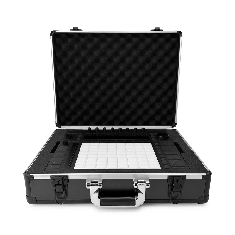 Analog Cases UNISON Case for Ableton Push 2 or similar controllers (transport case, aluminium corner protection, padded lid with handle), black
