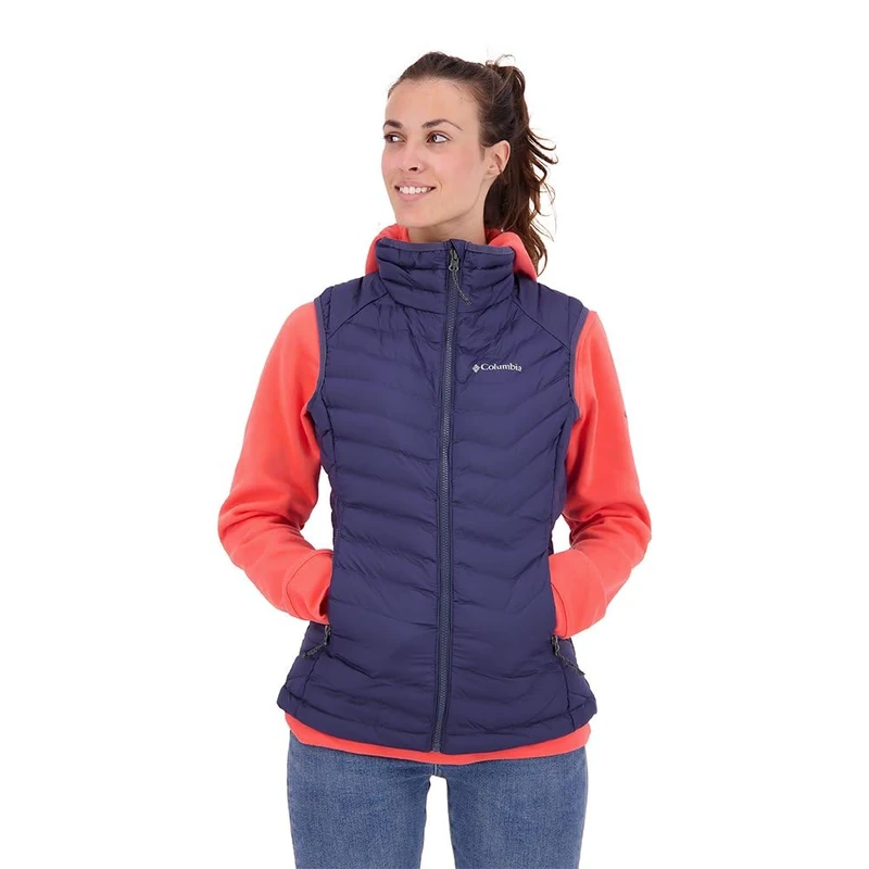 Columbia Women's Powder Lite Vest, Puffer Vest Body Warmer, Nocturnal, Size M