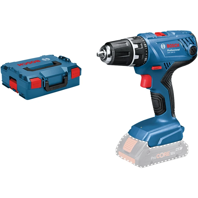 Bosch Professional 18V System GSR 18V-21 cordless combi drill (excluding batteries and charger, in L-BOXX 136)