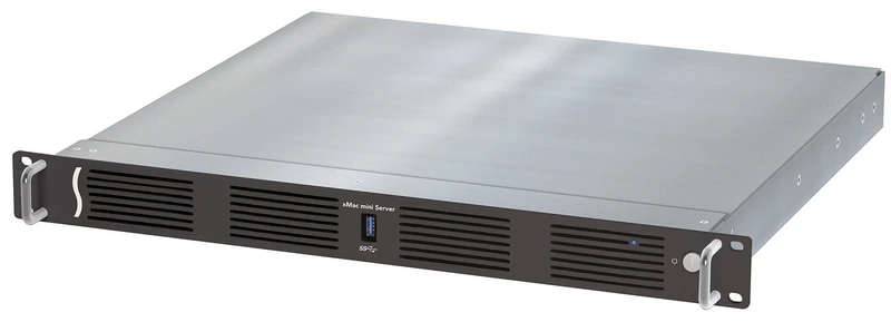 SONNET TECHNOLOGIES xMac mini Server - Thunderbolt 3 PCIe 1U Rackmount Enclosure, XMAC-MS-A-TB3