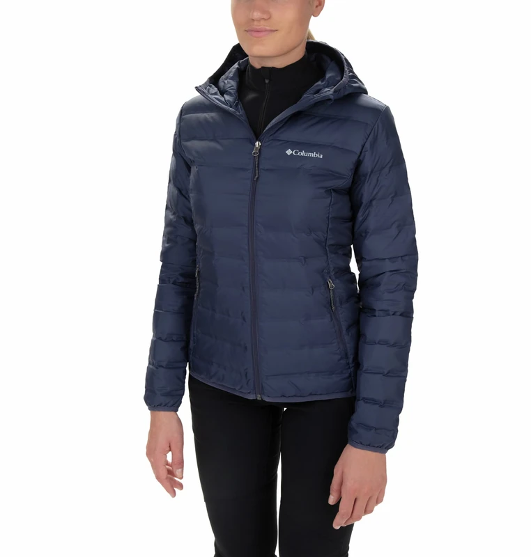 Columbia Women's Lake 22 Down Hooded Jacket, Hooded Puffer Down Jacket, Nocturnal, Size M - Image 1