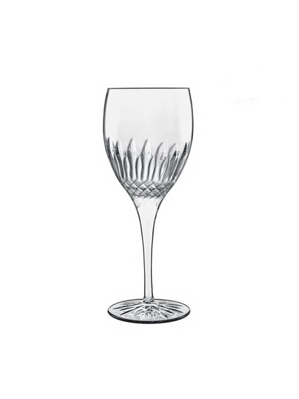 Luigi Bormioli White Wine Glasses Set of 4 - Diamante Crystal Wine Glasses 380ml, Ultra Clear & Durable Dishwasher Safe Glassware with Titanium Reinforced Stems, Gift Box Included, Made In Italy