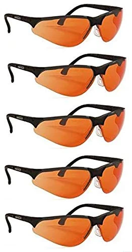 Infield Terminator UV-400 Blue Light and UV Protection Glasses, Orange (5) - Image 1