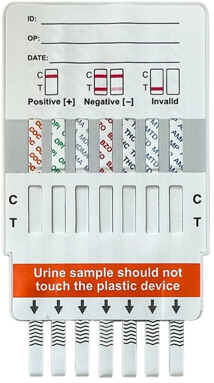 Drug Testing Kit, Tests for 7 Main Drugs in Urine, Test Home or Work, Detailed Instructions