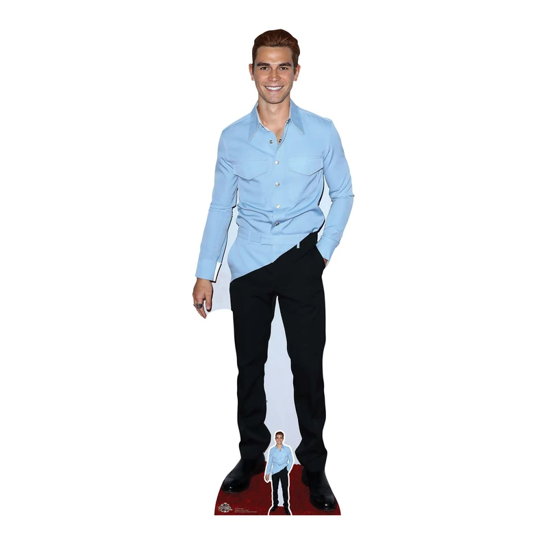Star Cutouts CS790 KJ Apa Lifesize Cardboard Cutout 178cm with Mini – TV & Film Fan Display, Party Decoration & Gift