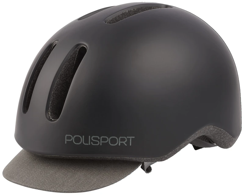 Polisport Unisex - Adult Commuter Helmet, Matte Black/Grey, M