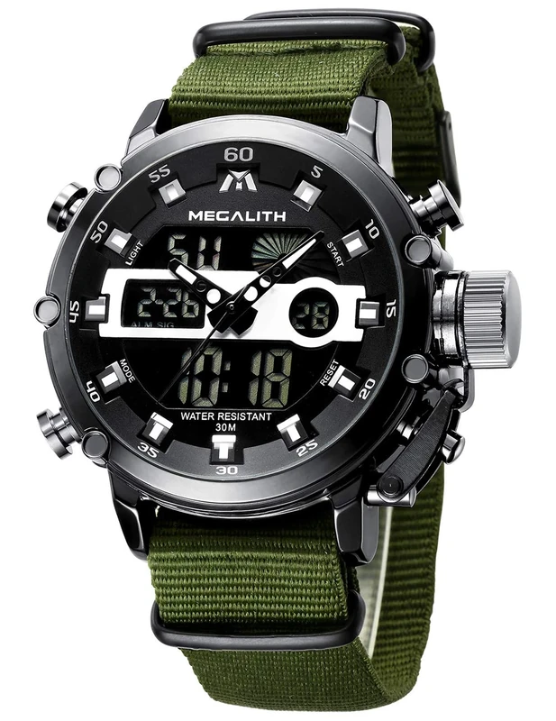 MEGALITH Digital Mens Watches Military: Sports Watches for Men Waterproof - Tactical Heavy Duty Gents Wrist Watch Stopwatch Alarm