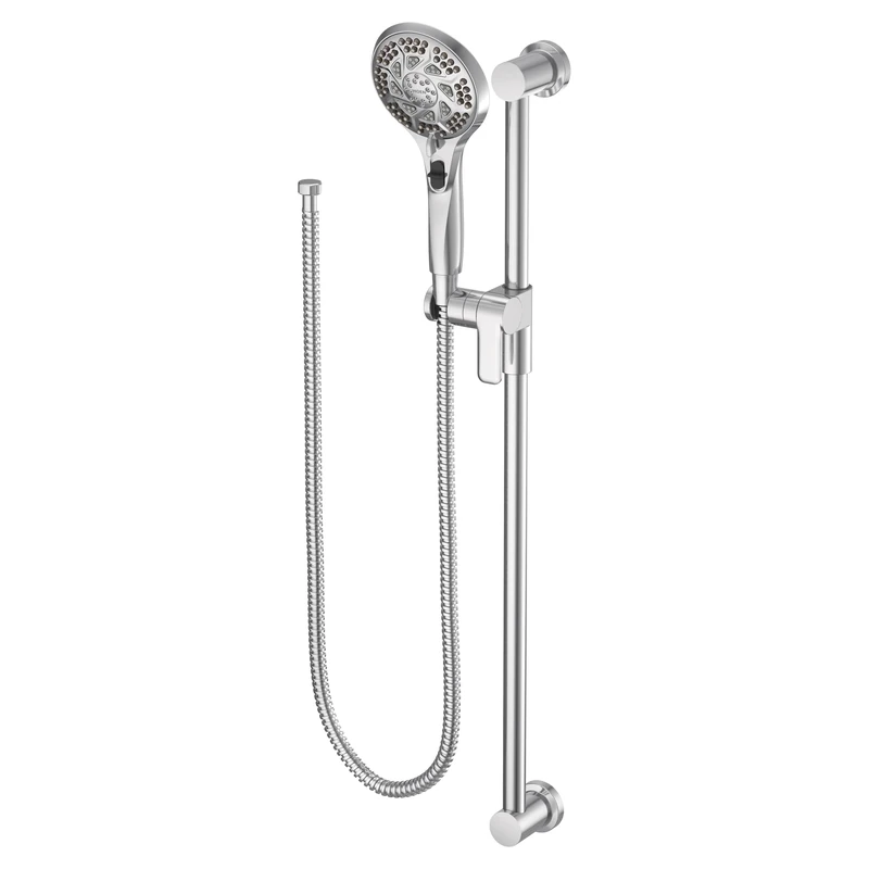 Moen 3671EP 5-Function Massaging Handshower with Toggle Pause Includes 30 Slide Bar and 69-Inch Hose, Chrome