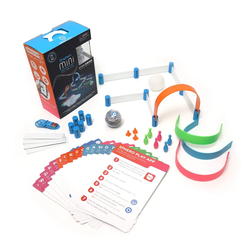 Sphero Mini Activity Kit – App-Enabled Coding Robot for Kids 8+ – Learn Coding & AI Literacy with Blocks, JavaScript, & Python – Construction Set & Activity Cards – STEM Educational Toy - Image 1