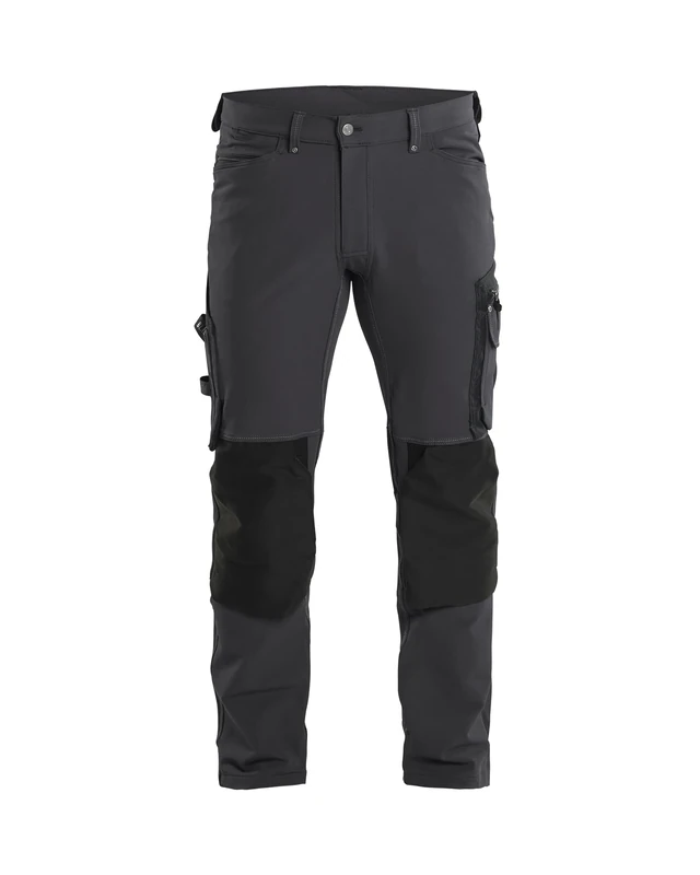 Blaklader 198916449899C148 X1900 4-Way Stretch Craftsman Trouser without Nail Pocket, Dark Grey/Black, Size C148