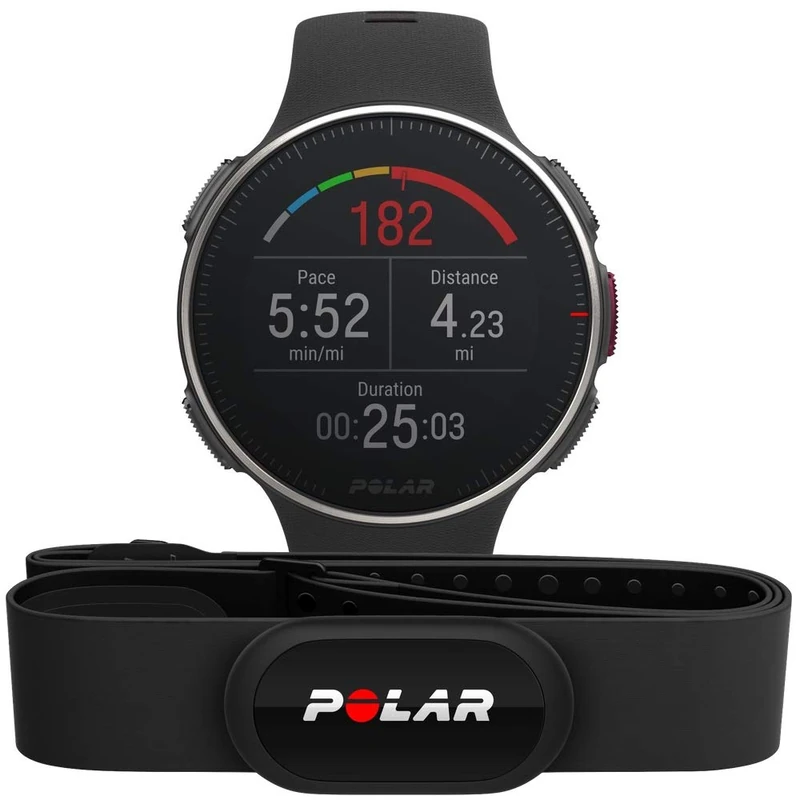 Polar Vantage V Titan - Sports Watch with HRM H10 Chest Strap for Multisport and Triathlon Training with GPS, Heart Rate Monitor, Waterproof