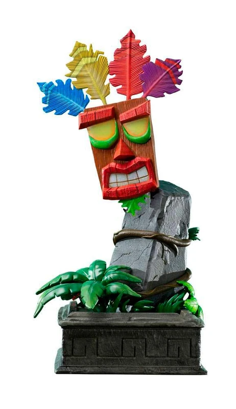 First 4 Figures - Crash Bandicoot (Mini Aku Aku Mask) RESIN Statue