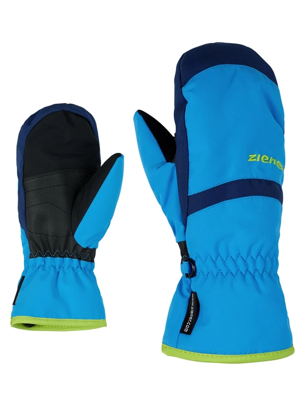 Ziener Lejanos AS Children's Ski Gloves/Winter Sports, Waterproof, Breathable, Persian Blue, 4.5 (S)