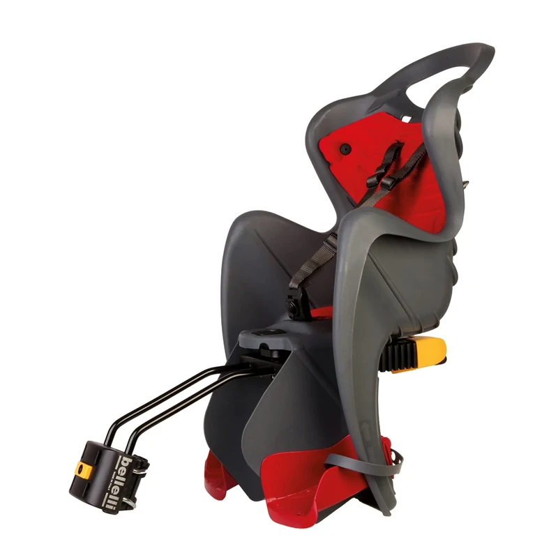 Mr Fox - Rear seat for Bicycle - for Children up to 22 kg, from 3 to 8 Years Old - can be Fixed to Frame, Reclinable - Dark Grey