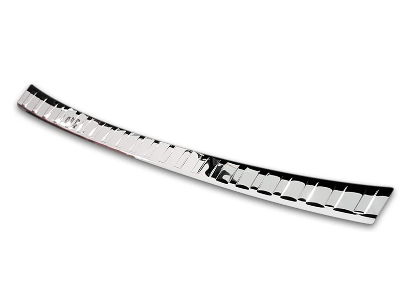 Avisa Chrome Stainless Steel Rear bumper protector compatible with Toyota RAV4 (5th Gen.) 2018- & Suzuki Across 2020- 'Ribs'