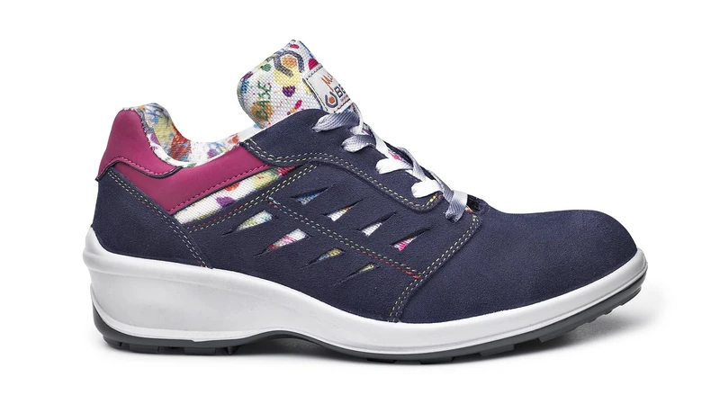 Base Protection B0323 Raider Top S3 Low Safety Shoe Blue/Pink, 34