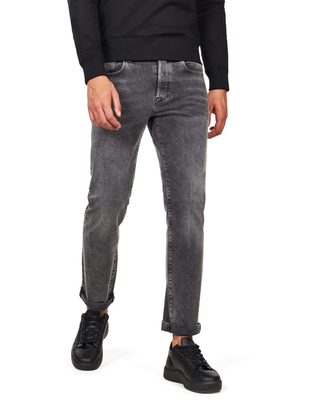 G-Star Men's 3301 Straight Jeans, Black (antic charcoal 51002-B479-A800), 27W / 32L
