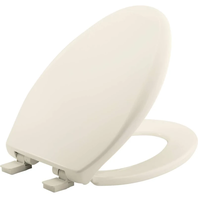 Bemis 1200E4 346 Affinity Toilet Seat Will Slow Close Never Loosen and Provide The Perfect Fit, Biscuit, Elongated