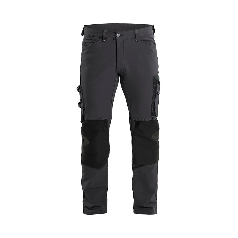 Blaklader 198916449899C150 X1900 4-Way Stretch Craftsman Trouser without Nail Pocket, Dark Grey/Black, Size C150