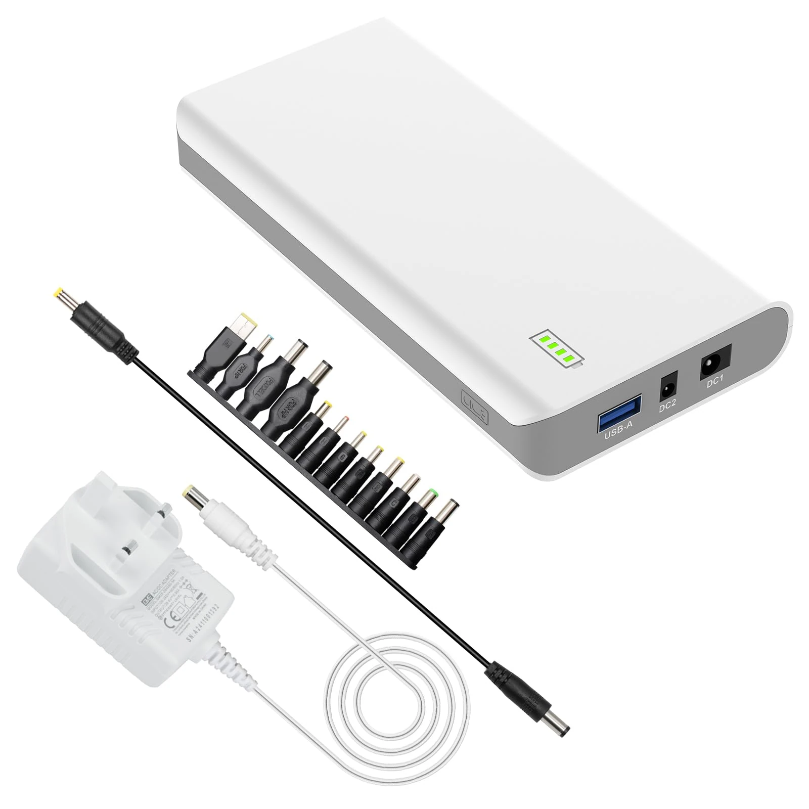 TalentCell Lithium ion Battery Pack NB7101, Rechargeable 17500mAh 64.75Wh Li-ion Power Bank with DC 24/19/5V Output for Laptop, Notebook, Smartphone, Camera and More